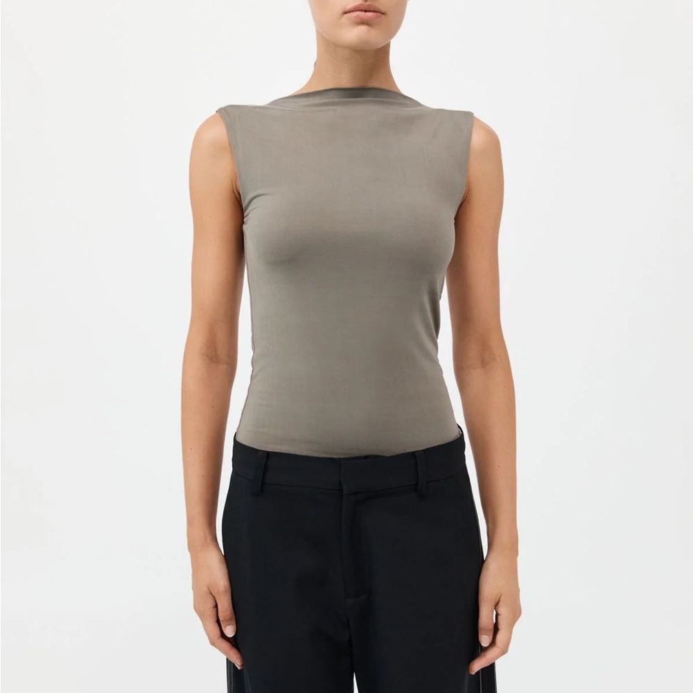 St. Agni Cupro Jersey Top